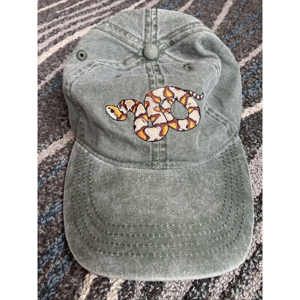 Copperhead Snake Embroidered Cotton Cap Excellent Natural Tunnel State Park